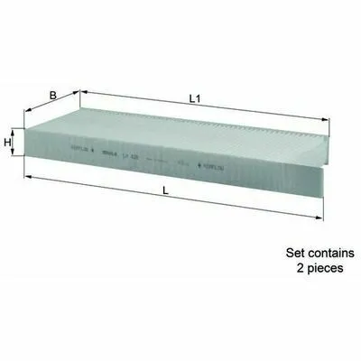 MAHLE LA 428/S Filtro, Aria Abitacolo Ultimissimo Modello