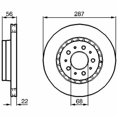 BOSCH 0 986 478 388 Disco Freno Novità