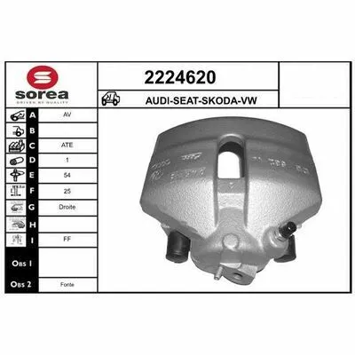 Prezzo Di Fabbrica EAI 2224620 Pinza Freno