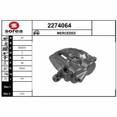 Spedizione Espresso EAI 2274064 Pinza Freno