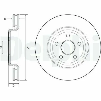DELPHI BG9121C Disco Freno Novità